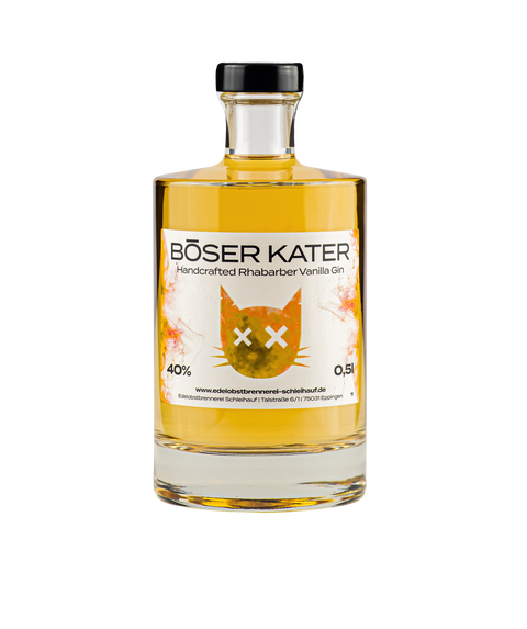 Böser Kater Rhabarber Vanilla Gin 40% Vol. 0,5 FL