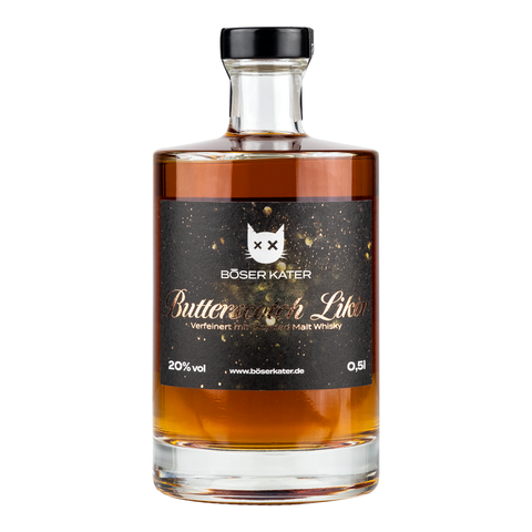 Böser Kater Butterscotch Likör mit Whisky 20% Vol. 0,5 FL