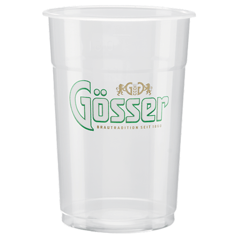 Gösser Plastik Becher 0,50L 50 Stück
