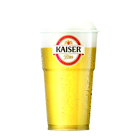 Plastik Becher Kaiser Bier 0,50L 50 Stück