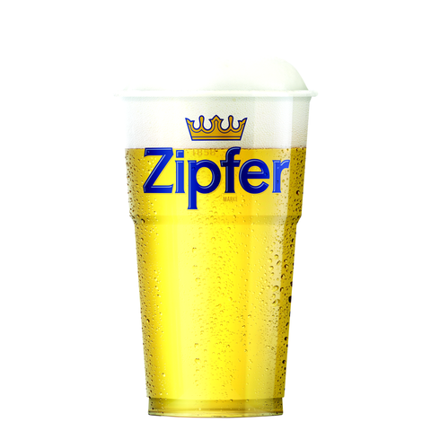 Plastik Becher Zipfer Bier 0,50L 50 Stück