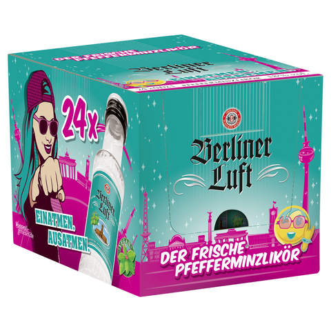 Berliner Luft Pfefferminzlikör Miniatur 18% Vol. 24/0,02 FL